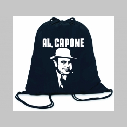 L Capone ľahké sťahovacie vrecko ( batôžtek / vak ) s čiernou šnúrkou, 100% bavlna 100 g/m2, rozmery cca. 37 x 41 cm